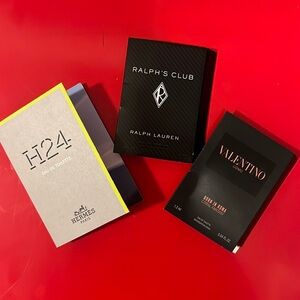 Set of 3 New Samples for Men Hermes H 24, Valentino Born in Roma & Ralph’s Club